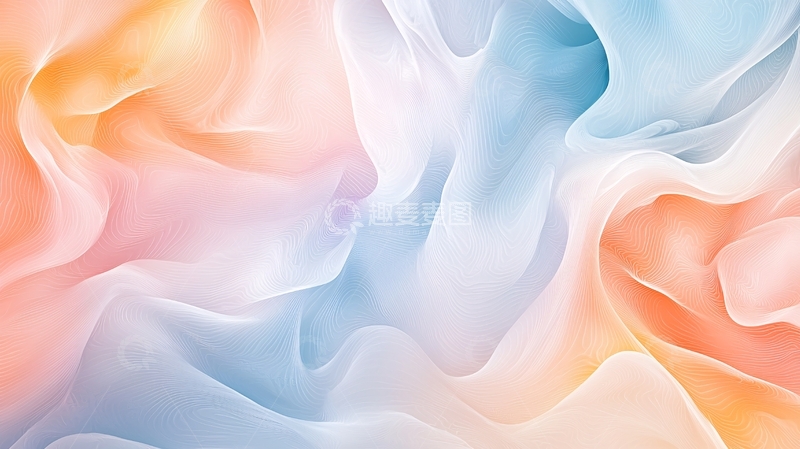 高清大图下载【趣麦麦图】流体渐变柔和背景