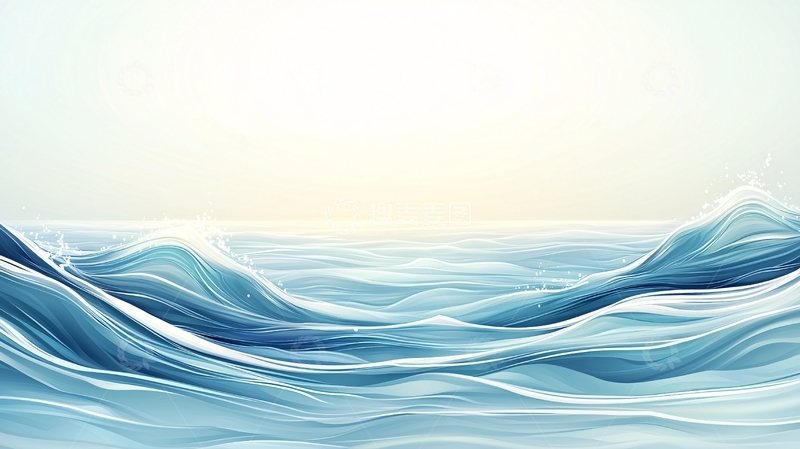 高清大图下载【趣麦麦图】平静的海面波光粼粼
