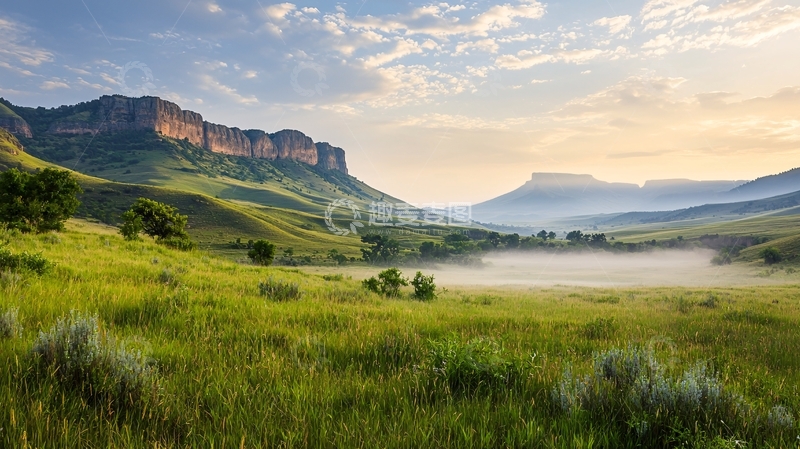 高清大图下载【趣麦麦图】壮丽山景与草原风光