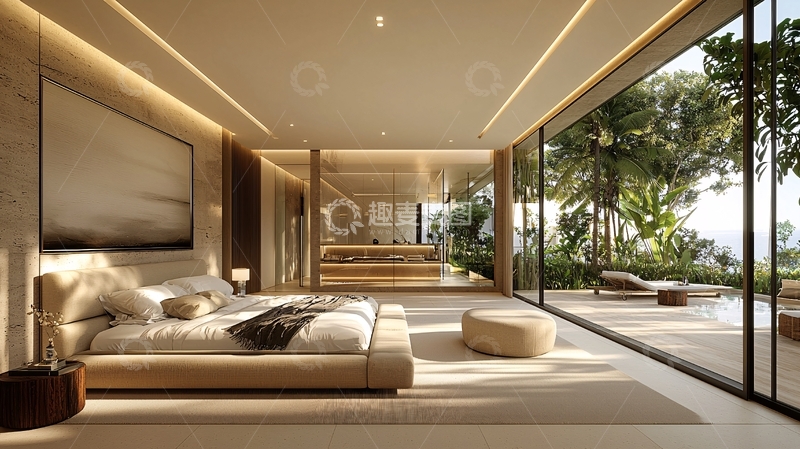 高清大图下载【趣麦麦图】温馨现代卧室