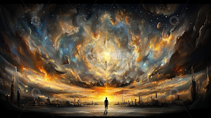 高清大图下载【趣麦麦图】天空爆炸般的色彩