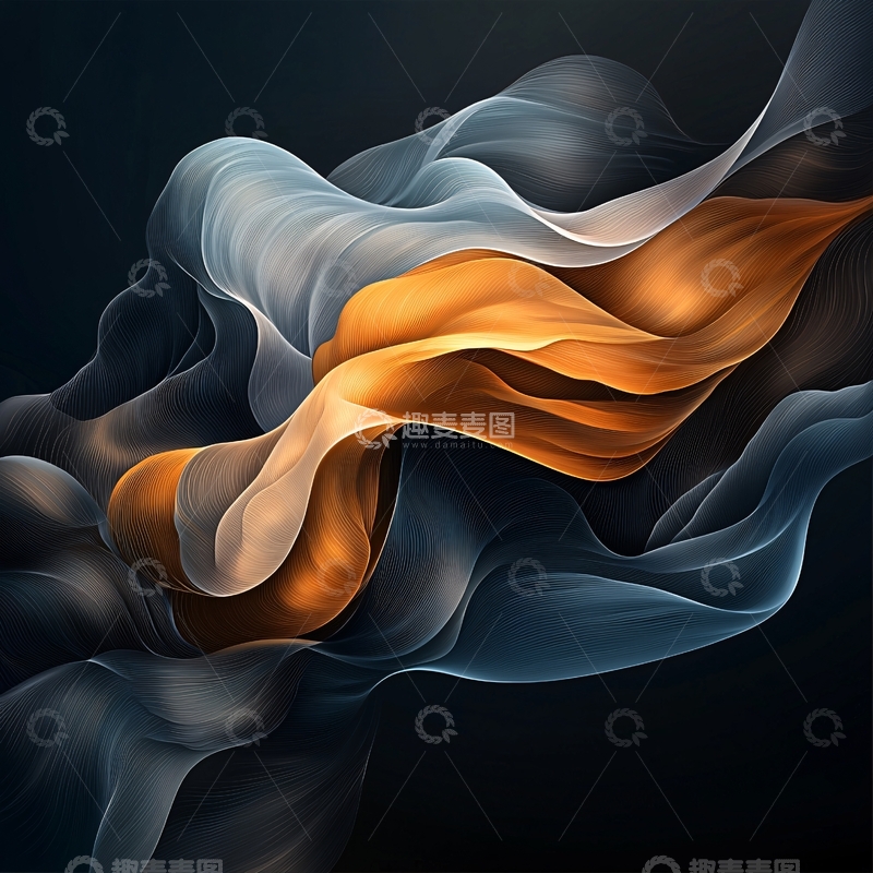 高清大图下载【趣麦麦图】抽象流动艺术