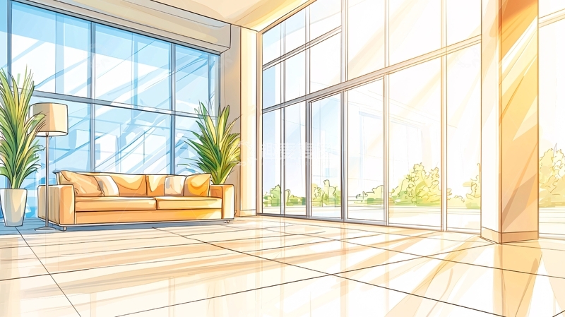 高清大图下载【趣麦麦图】明亮宽敞的客厅