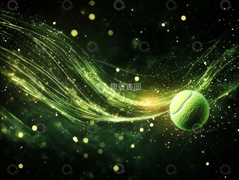 高清大图下载【趣麦麦图】运动的网球在空中飞舞
