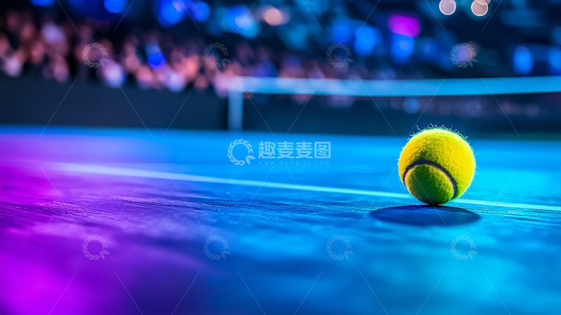 高清大图下载【趣麦麦图】网球近景特写