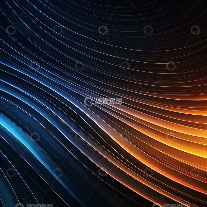 高清大图下载【趣麦麦图】曲线交织的光影背景