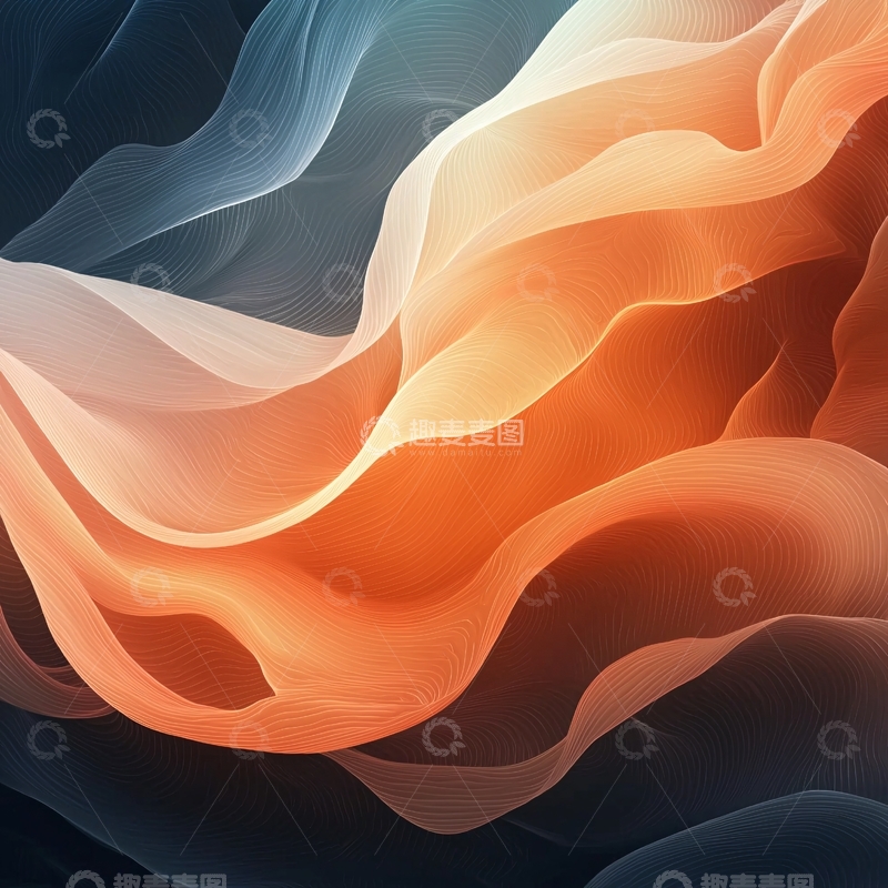 高清大图下载【趣麦麦图】抽象渐变丝绸纹理