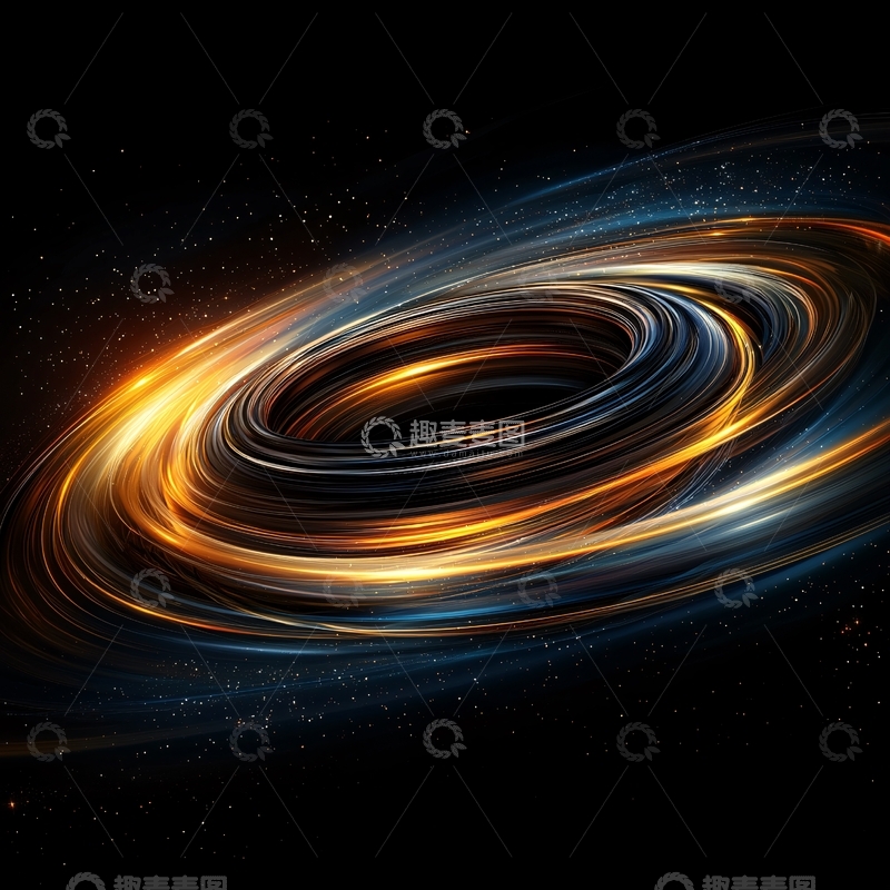 高清大图下载【趣麦麦图】光环围绕的宇宙漩涡