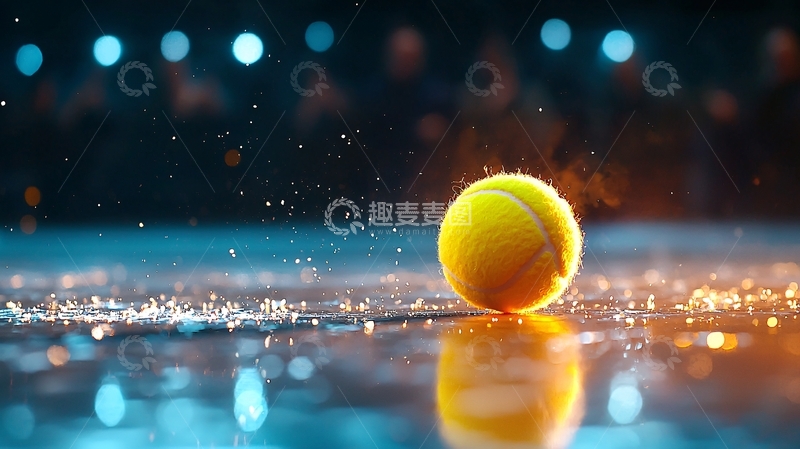 高清大图下载【趣麦麦图】运动网球特写