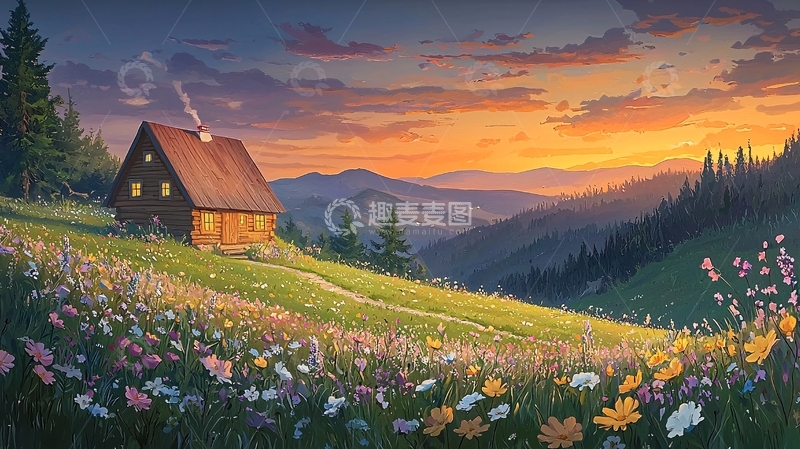 高清大图下载【趣麦麦图】田园小屋高清图片