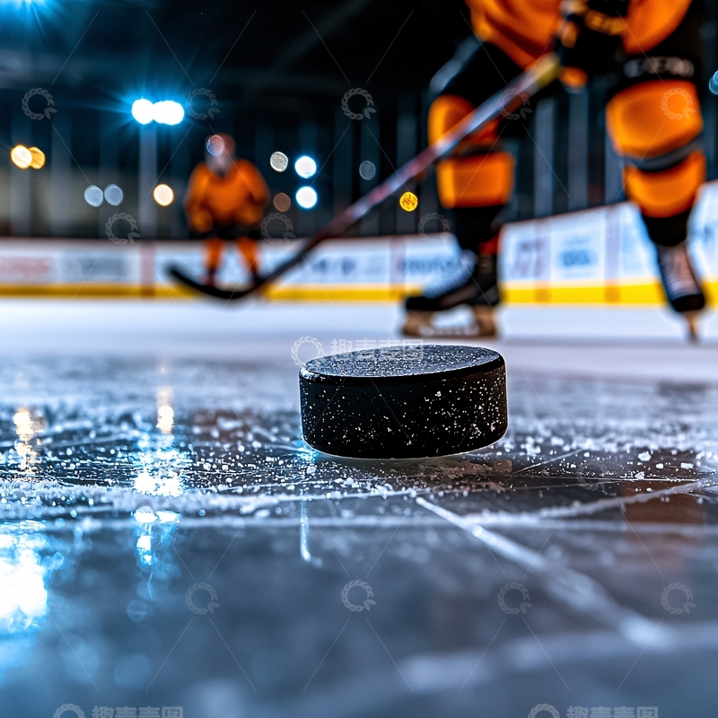 高清大图下载【趣麦麦图】冰球比赛特写