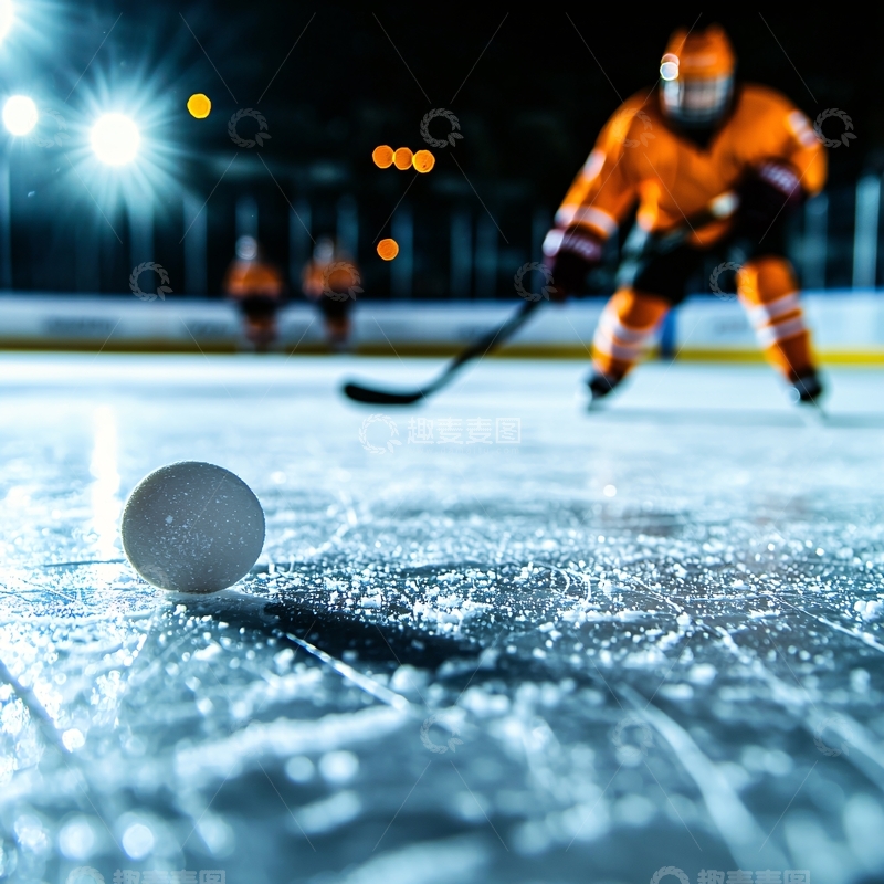 高清大图下载【趣麦麦图】冰球比赛中高清图片