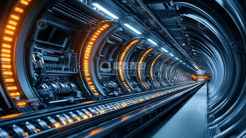 高清大图下载【趣麦麦图】科技感隧道高清图片