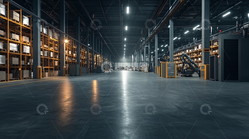 高清大图下载【趣麦麦图】大型仓库室内场景