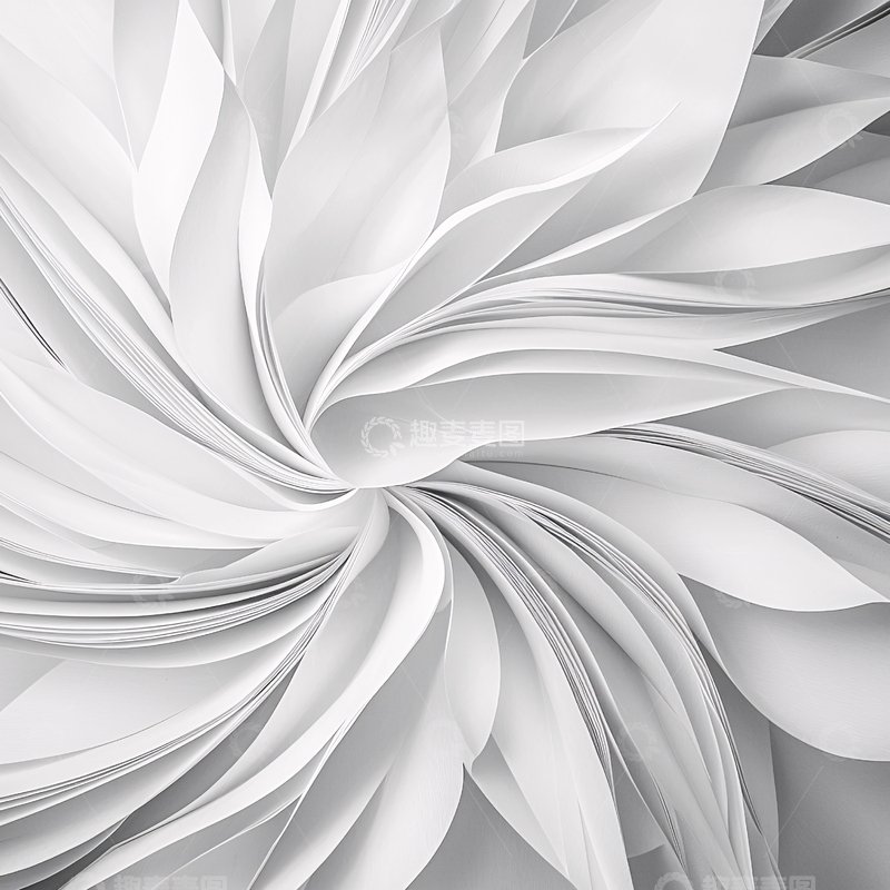 高清大图下载【趣麦麦图】白色抽象花瓣纹理