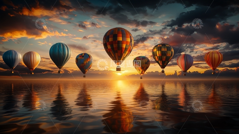 高清大图下载【趣麦麦图】热气球高清图片