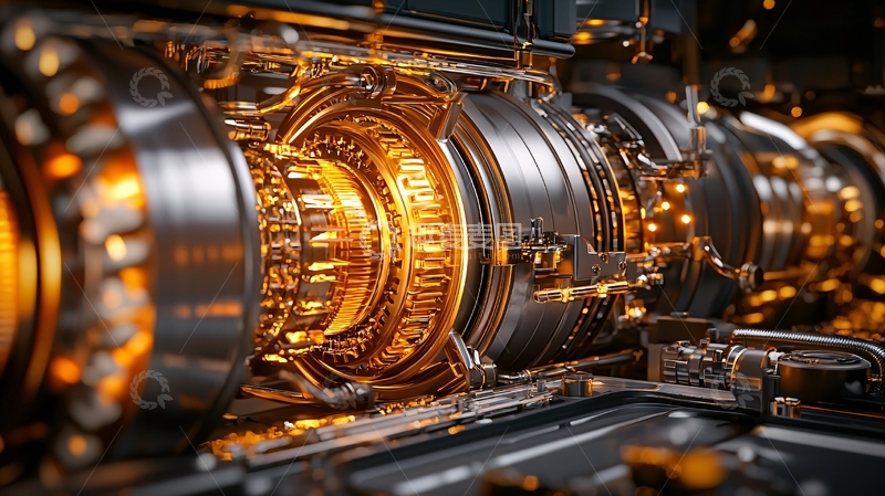 高清大图下载【趣麦麦图】未来科技感的引擎内部