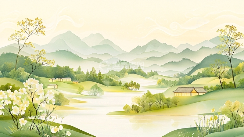 高清大图下载【趣麦麦图】山水田园风光32