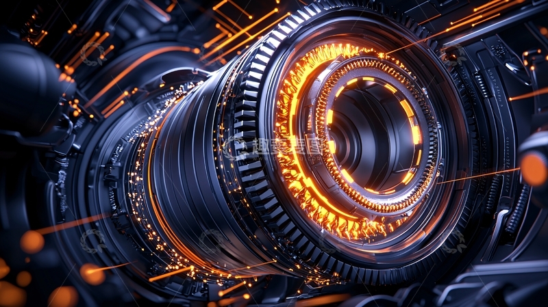 高清大图下载【趣麦麦图】未来科技感机械结构