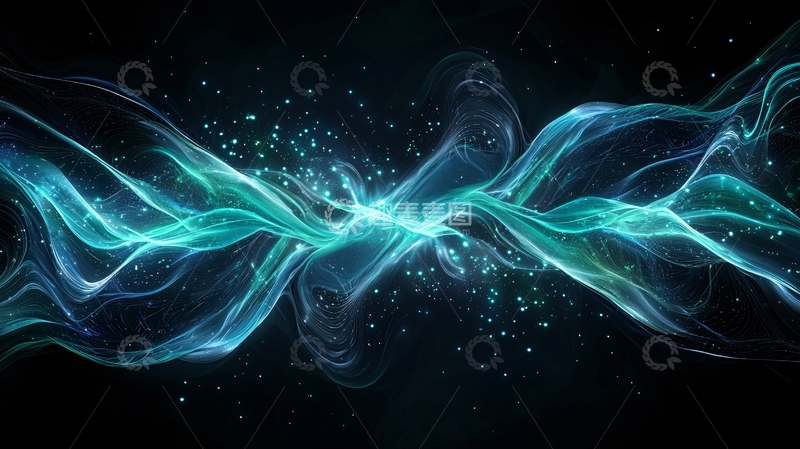 高清大图下载【趣麦麦图】蓝色光线高清图片