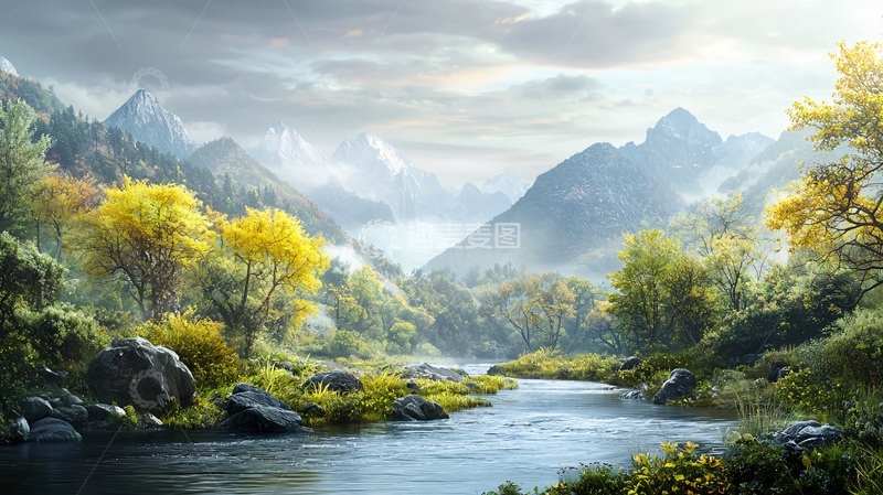 高清大图下载【趣麦麦图】山水田园风光34