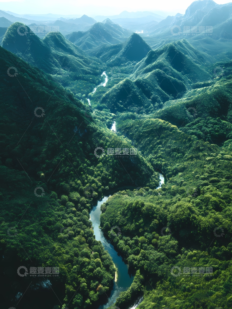 高清大图下载【趣麦麦图】峡谷山川河流6