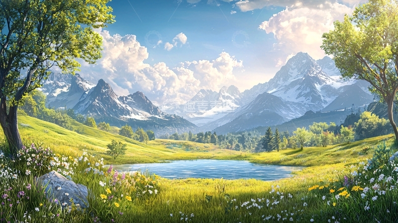 高清大图下载【趣麦麦图】清新唯美的山水风景图