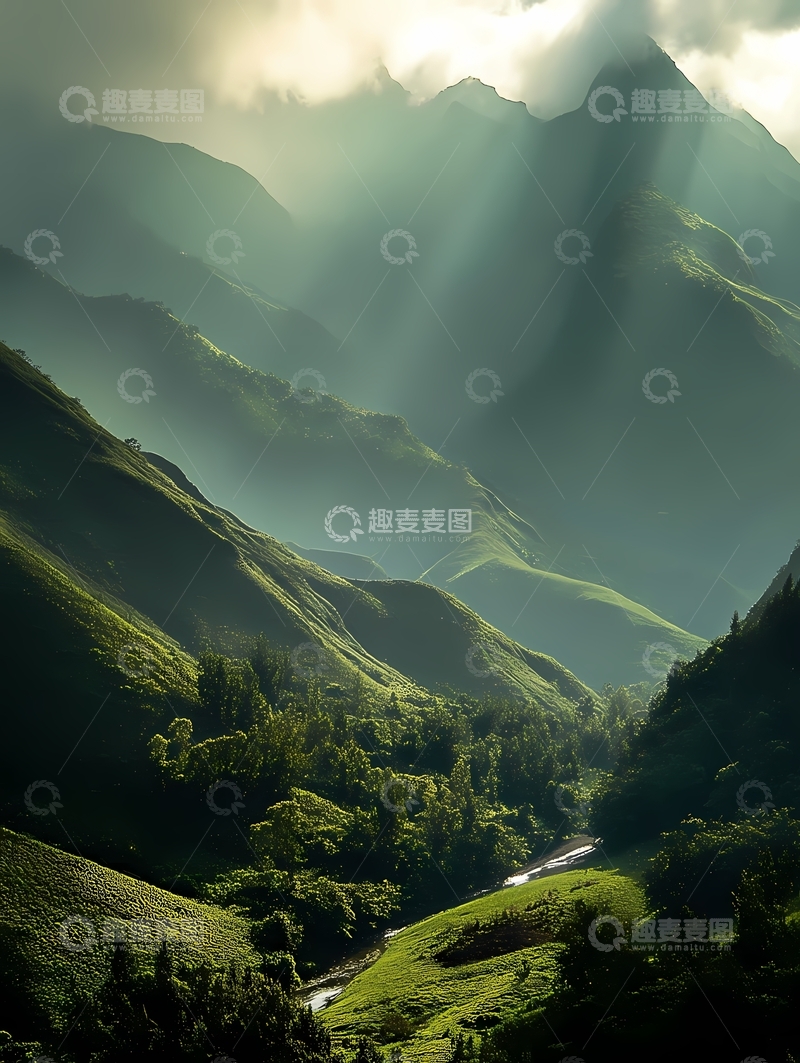 高清大图下载【趣麦麦图】峡谷山川河流4