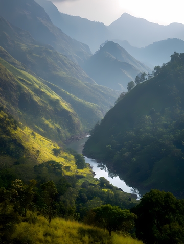 峡谷山川河流10