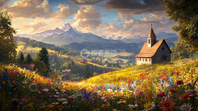 高清大图下载【趣麦麦图】乡村田园风光