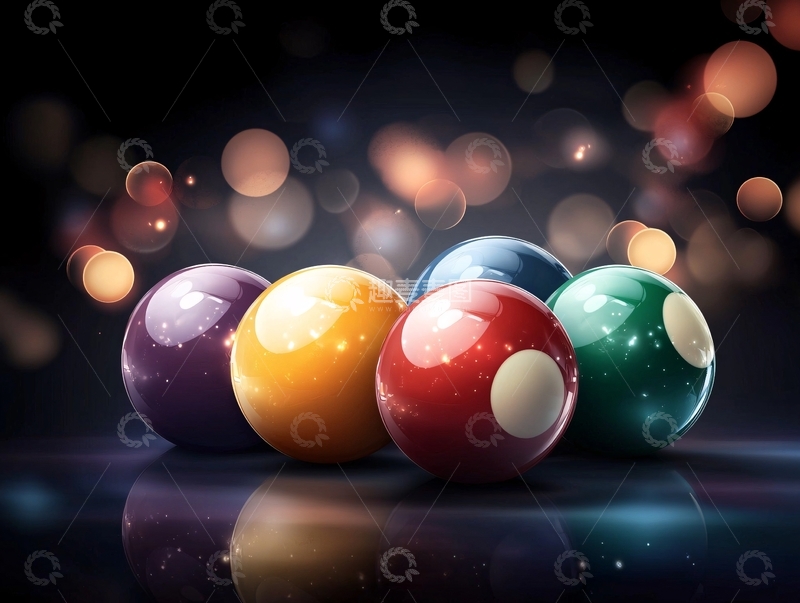 高清大图下载【趣麦麦图】台球静物特写