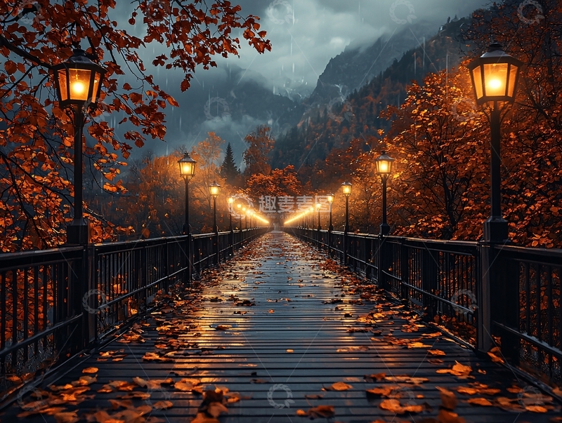 高清大图下载【趣麦麦图】秋日雨后高清图片