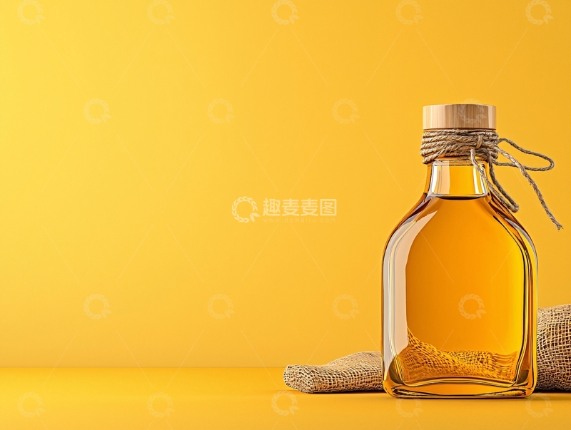 高清大图下载【趣麦麦图】琥珀色液体瓶子静物