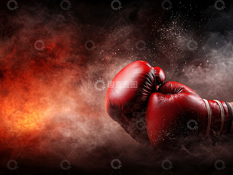 高清大图下载【趣麦麦图】红色拳击手套