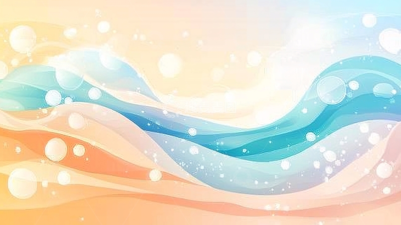 高清大图下载【趣麦麦图】抽象水彩波浪