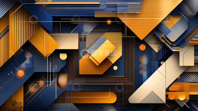 高清大图下载【趣麦麦图】抽象几何图形