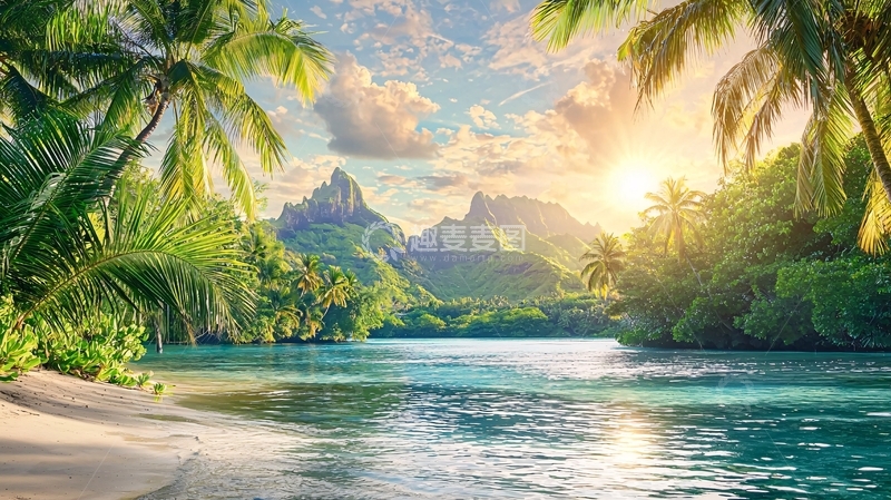 高清大图下载【趣麦麦图】热带岛屿天堂风光