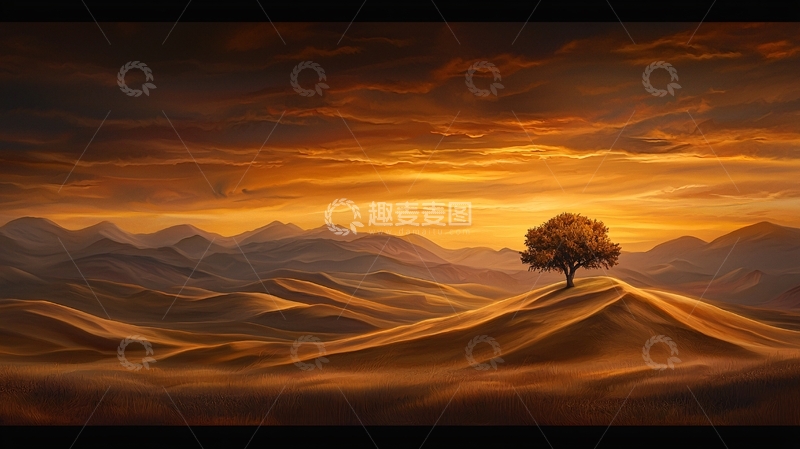 高清大图下载【趣麦麦图】孤独树木高清图片