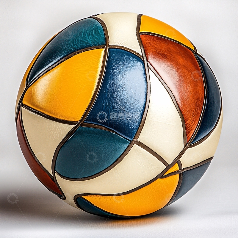 高清大图下载【趣麦麦图】彩色拼接皮革球