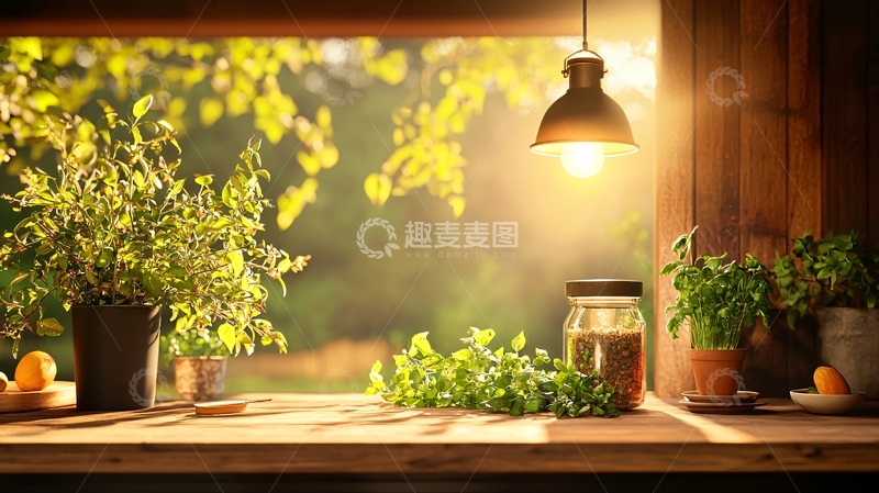 高清大图下载【趣麦麦图】阳光透过窗户的静物