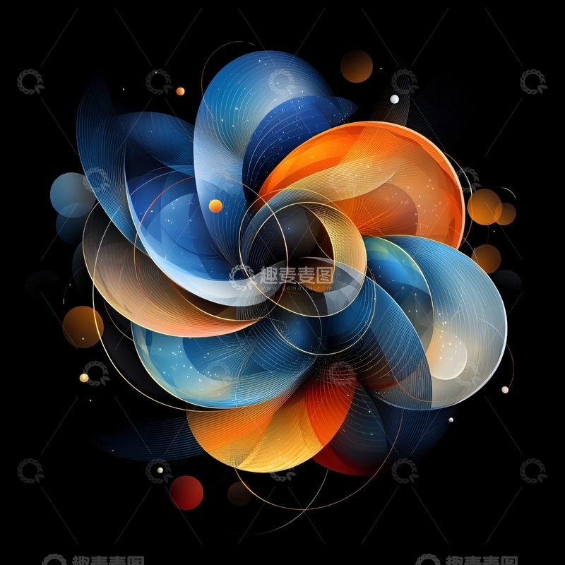 高清大图下载【趣麦麦图】抽象艺术花朵