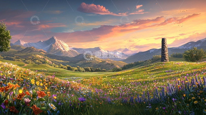 高清大图下载【趣麦麦图】唯美田园风光3