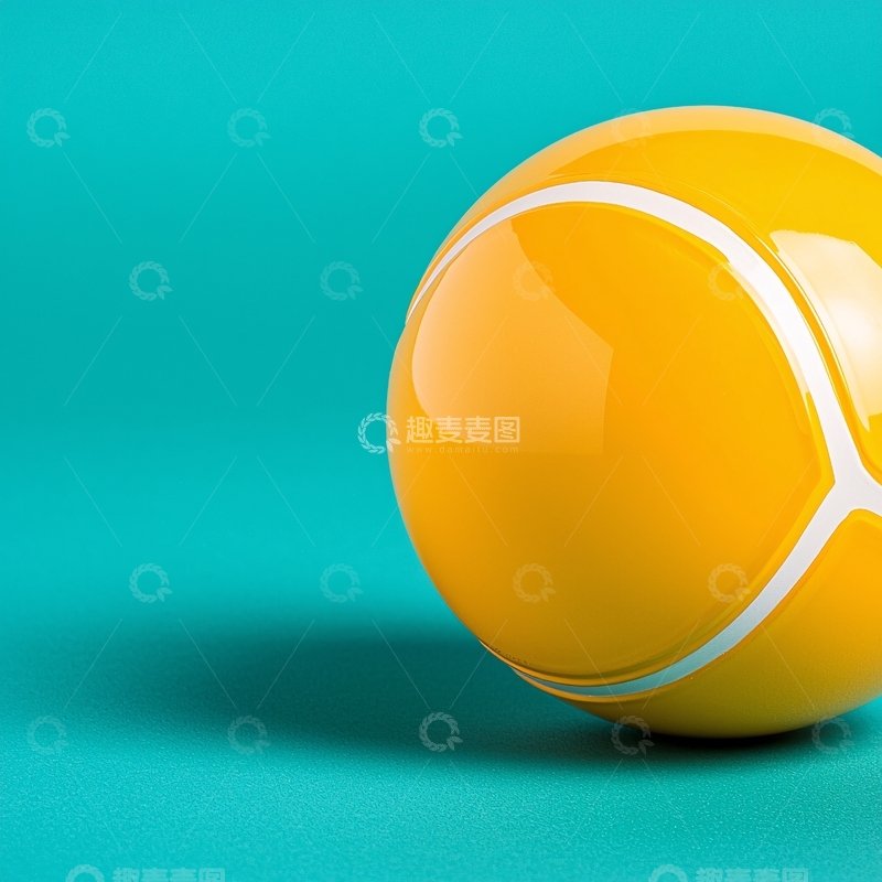 高清大图下载【趣麦麦图】黄色网球高清图片