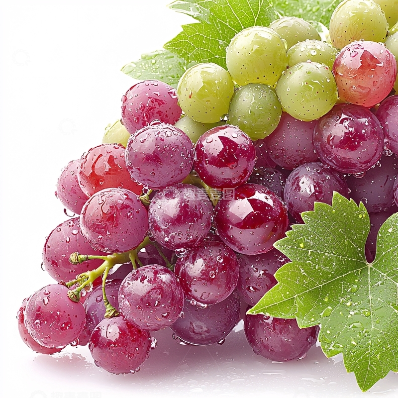 高清大图下载【趣麦麦图】紫红青绿葡萄