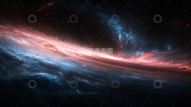 高清大图下载【趣麦麦图】绚丽星云宇宙背景