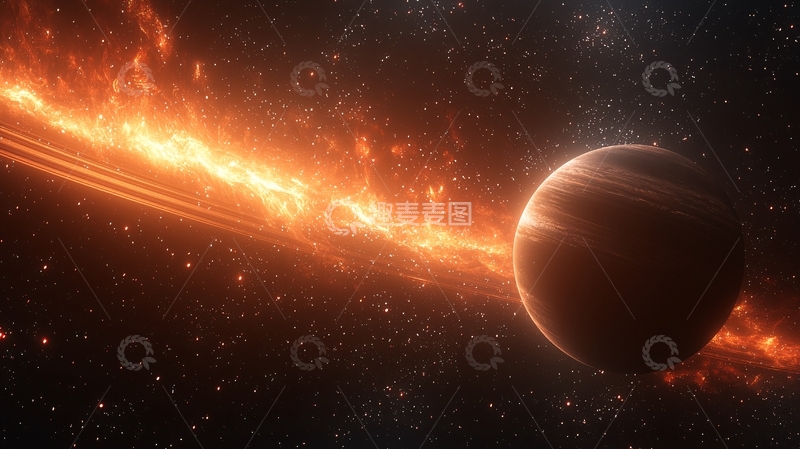高清大图下载【趣麦麦图】燃烧星云中的行星