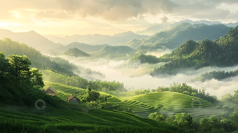 高清大图下载【趣麦麦图】山峦叠嶂高清图片