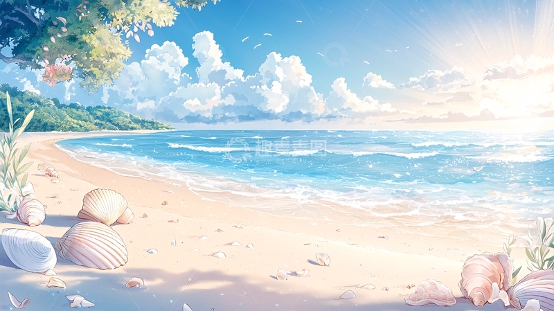 高清大图下载【趣麦麦图】清新唯美海边风景