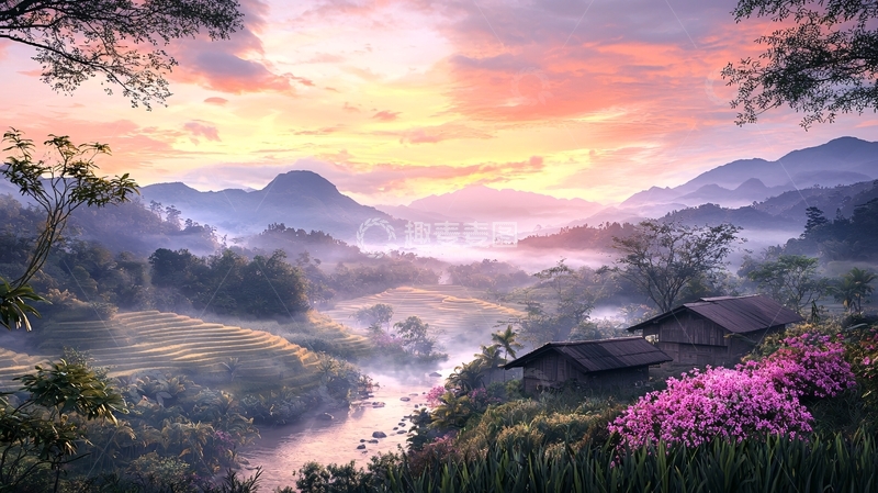 高清大图下载【趣麦麦图】山水田园高清图片