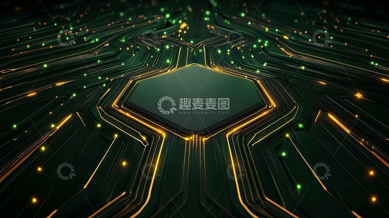 高清大图下载【趣麦麦图】未来科技感的电路板